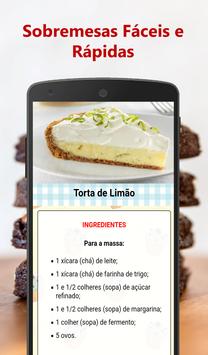 Receitas de Sobremesas Faceis e Rapidas 截图 8