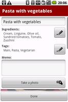 Recipe Notes LITE تصوير الشاشة 2