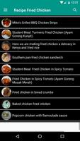Chicken Fry Recipe : Fried Chicken Recipe تصوير الشاشة 1