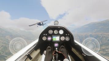 Glider Realistic Plane Flight تصوير الشاشة 1