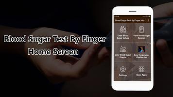 Blood Sugar Test By Finger Inf الملصق