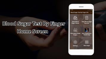 Blood Sugar Test By Finger Inf ポスター
