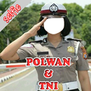 Polwan dan TNI foto selfie camera APK