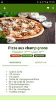 Recettes pizza capture d'écran 2