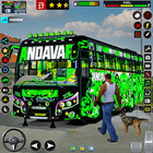 Mô phỏng xe buýt thực 2023 3D biểu tượng