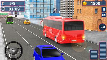 Real City Coach Bus Drive Sim captura de pantalla 1