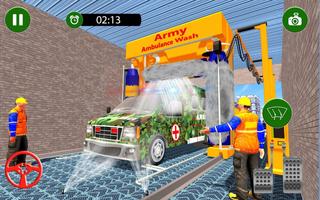 Real Army Ambulance Car Wash الملصق