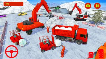 City Construction Snow Game 3D capture d'écran 2