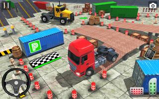 Real Euro Truck Parking Games Affiche