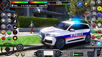 Police Car Chase-Police Games Affiche