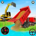Grand Snow Excavator Simulator :Road Construction
