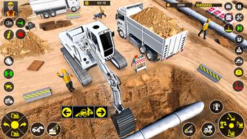 Grand Snow Excavator Simulator اسکرین شاٹ 1