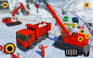 Real Snow Excavator Simulator 2019 اسکرین شاٹ 1