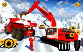 Real Snow Excavator Simulator 2019 اسکرین شاٹ 3