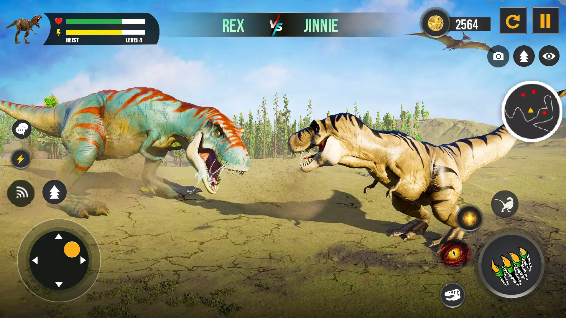 Jogo T-Rex Chrome offline - Versão Noturna