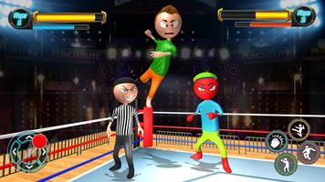 Real Stickman Ring Fighting скриншот 1