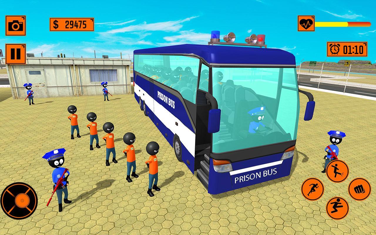 Real Stickman Prisoner Transport For Android Apk Download - prison van roblox