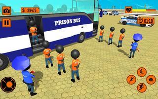 Real Stickman Prisoner Transport captura de pantalla 3
