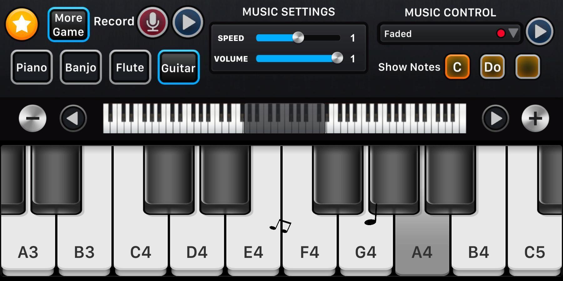 Real Piano Keyboard Simulator Free Music For Android Apk Download - roblox piano keyboard v1.1