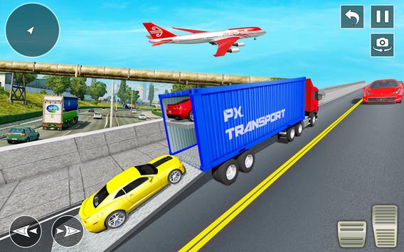 Crazy Car Transport Truck: Offroad Driving Game 截图 3