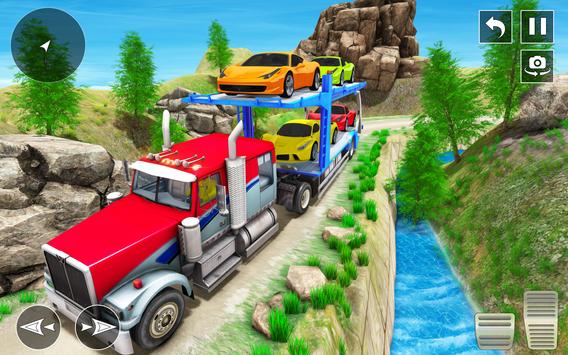 Crazy Car Transport Truck: Offroad Driving Game 截图 7