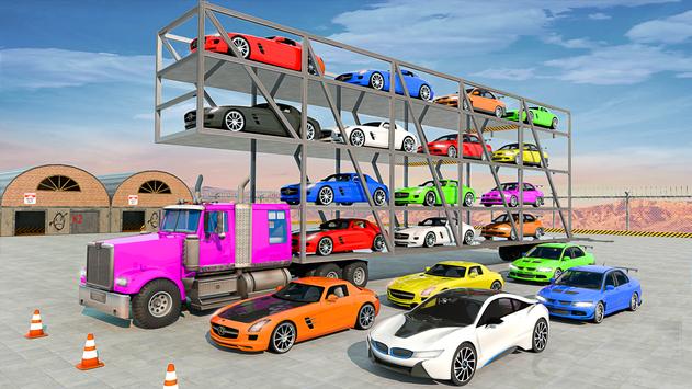 Crazy Car Transport Truck: Offroad Driving Game 截图 14