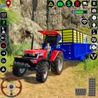 Bauernhof-Traktor-Spiele Zeichen