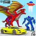 Dragon Robot Car Game: Robot Transforming Game
