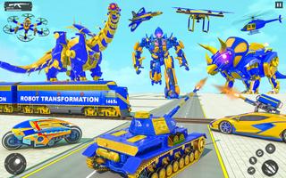 Police Dino Robot Car Games تصوير الشاشة 2