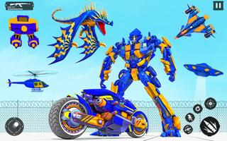 Police Dino Robot Car Games الملصق