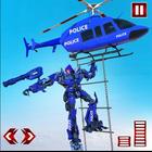 Police Helicopter:Super Robot Transform Simulator 아이콘