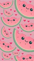 Cute Wallpaper Kawaii Watermelon capture d'écran 3