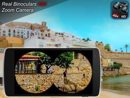 برنامه‌نما Real Binoculars 40X Zoom Camera (Photo and Video) عکس از صفحه