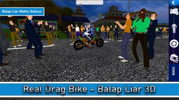 Real Drag Bike - Balap Liar 3D capture d'écran 3