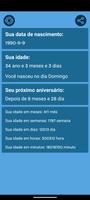 Calculadora de Idade imagem de tela 2
