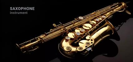 Saxophone Instrument Affiche