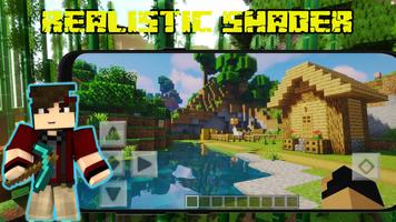 Poster Realistic Shader Minecraft Mod