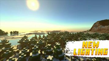 Realistic RTX Shader for MCPE تصوير الشاشة 1