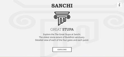 Sanchi Stupa 3D plakat