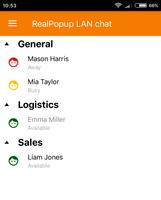 RealPopup LAN chat ポスター