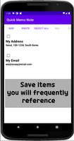 Quick Memo Note poster