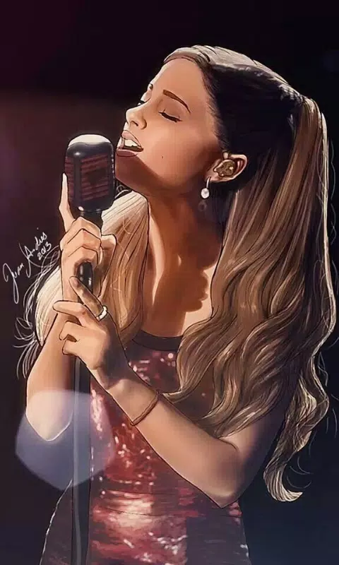 ariana grande cartoon wallpaper