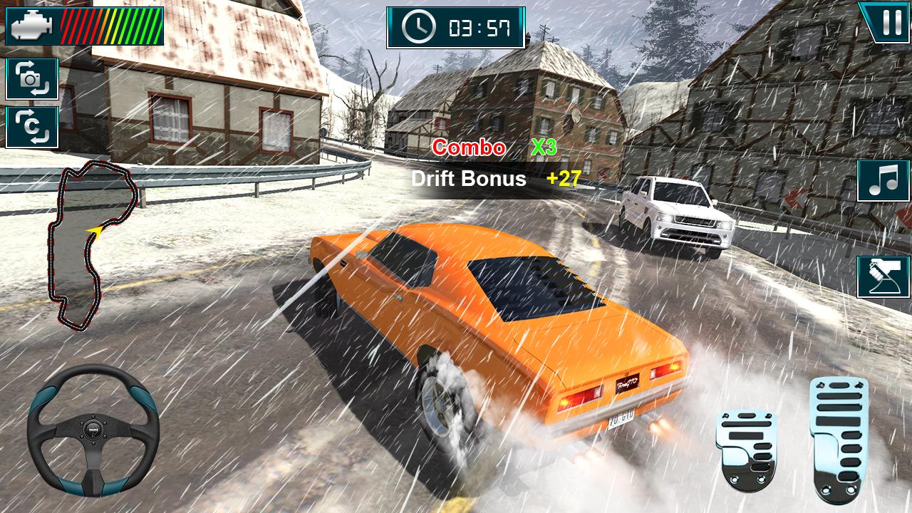 Дрифт 2019. Snow Race mobile game. Игра машины снег