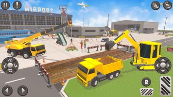 Excavator Construction Games poster
