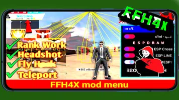 ffh4x mod menu for fire screenshot 1