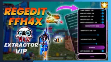ffh4x mod menu ff hack captura de pantalla 4