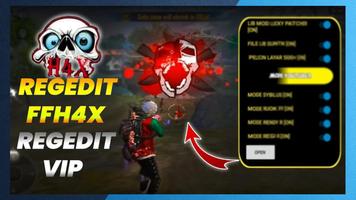 برنامه‌نما ffh4x mod menu ff hack عکس از صفحه