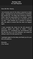 Apology Letter screenshot 3