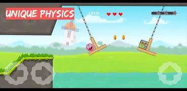 red hero bounce ball adventure