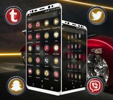 Red Bike Launcher Theme syot layar 2